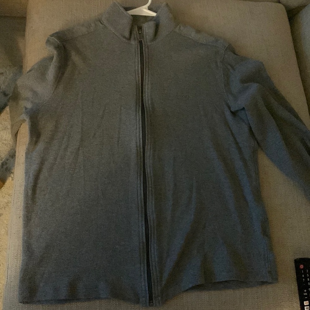 Michael Kors Men’s Large grey zip up sweater